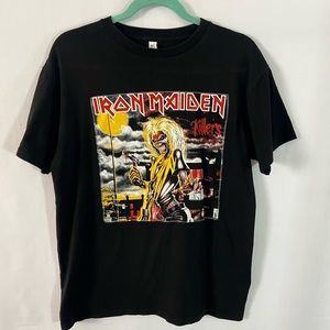 Vintage Iron Maiden killers T-shirt band tee graphic